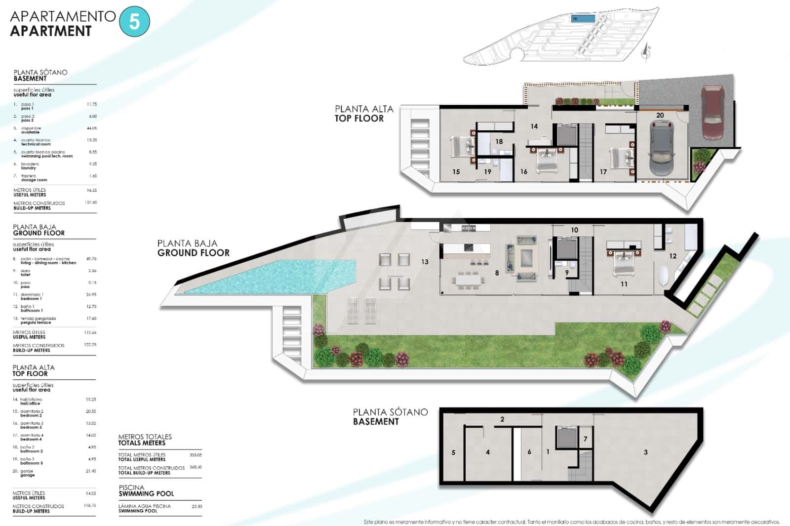 3 soveværelse Penthouse til salg i Altea med swimmingpool garage - € 2.150.000 (Ref: 9427991)