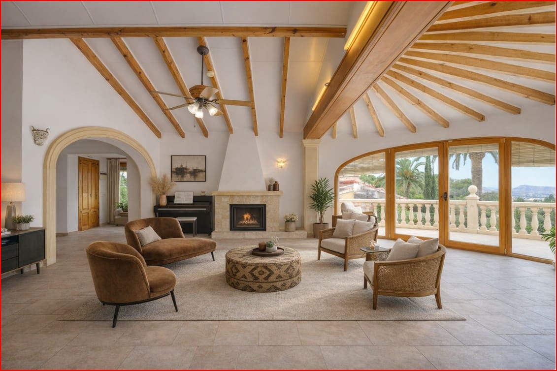 5 makuuhuone Huvila myytävänä paikassa Moraira mukana uima-altaan - 745 000 € (Ref: 9563851)