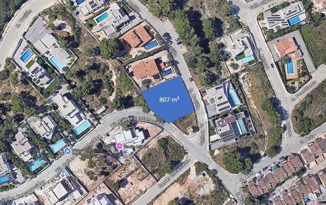 Bauplatz zu verkaufen in Moraira, Teulada-Moraira - 325.000 € (Ref: 9632734)