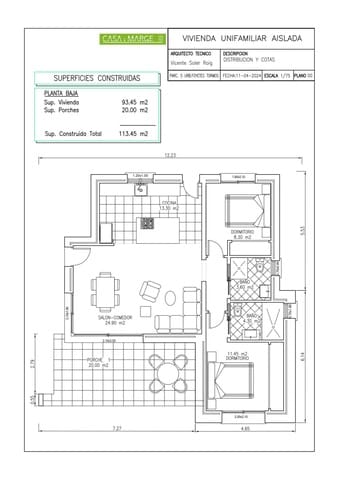 2 soveværelse Villa til salg i Tormos med swimmingpool garage - € 420.000 (Ref: 9944892)