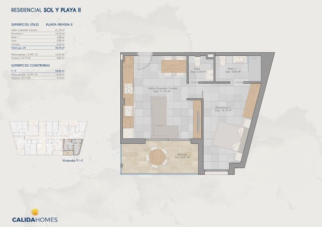 1 sovrum Lägenhet till salu i Los Cuarteros, San Pedro del Pinatar med pool garage - 205 000 € (Ref: 10064691)