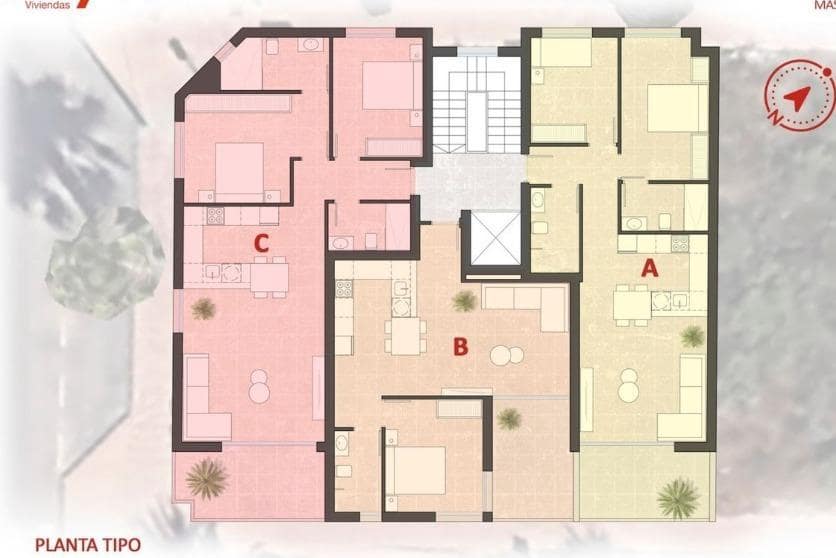 2 Zimmer Apartment zu verkaufen in San Pedro del Pinatar mit Garage - 206.900 € (Ref: 9895319)