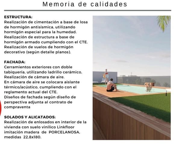 2 Zimmer Apartment zu verkaufen in San Pedro del Pinatar mit Garage - 206.900 € (Ref: 9895319)