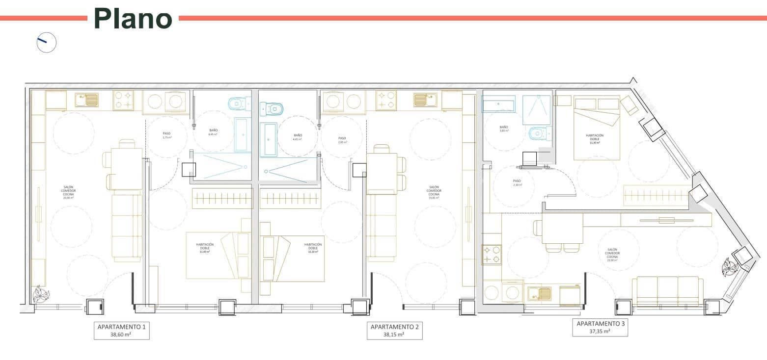 1 bedroom Apartment for sale in Murcia city - € 119,000 (Ref: 9895324)