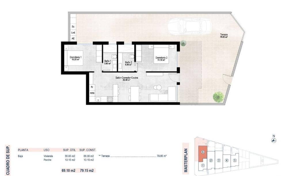 2 camera da letto Appartamento in vendita in San Pedro del Pinatar con garage - 239.900 € (Rif: 9911023)