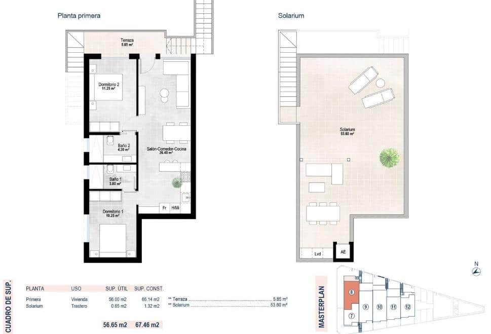 2 camera da letto Appartamento in vendita in San Pedro del Pinatar con garage - 239.900 € (Rif: 9911023)
