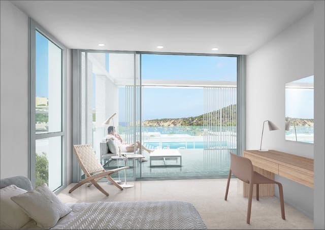 2 soveværelse Lejlighed til salg i Cala Vadella, San Jose / Sant Josep de Sa Talaia med swimmingpool - € 625.000 (Ref: 4391856)