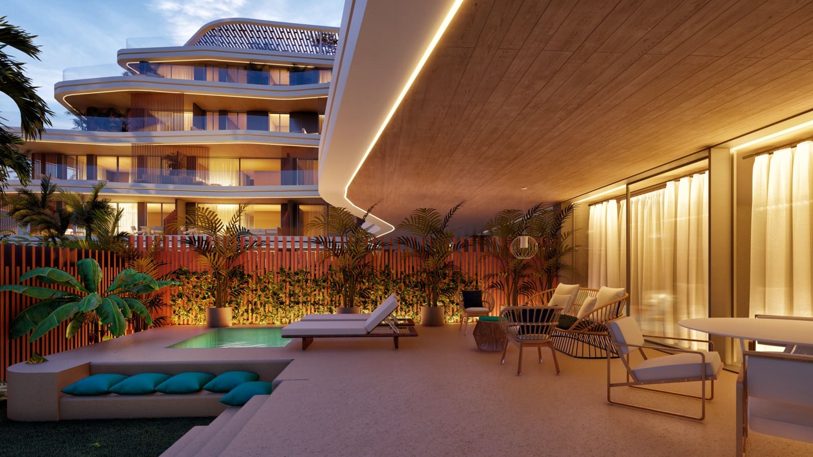 2 sypialnia Apartament na sprzedaż w Santa Eulalia / Santa Eularia z basenem garażem - 880 000 € (Ref: 7829108)