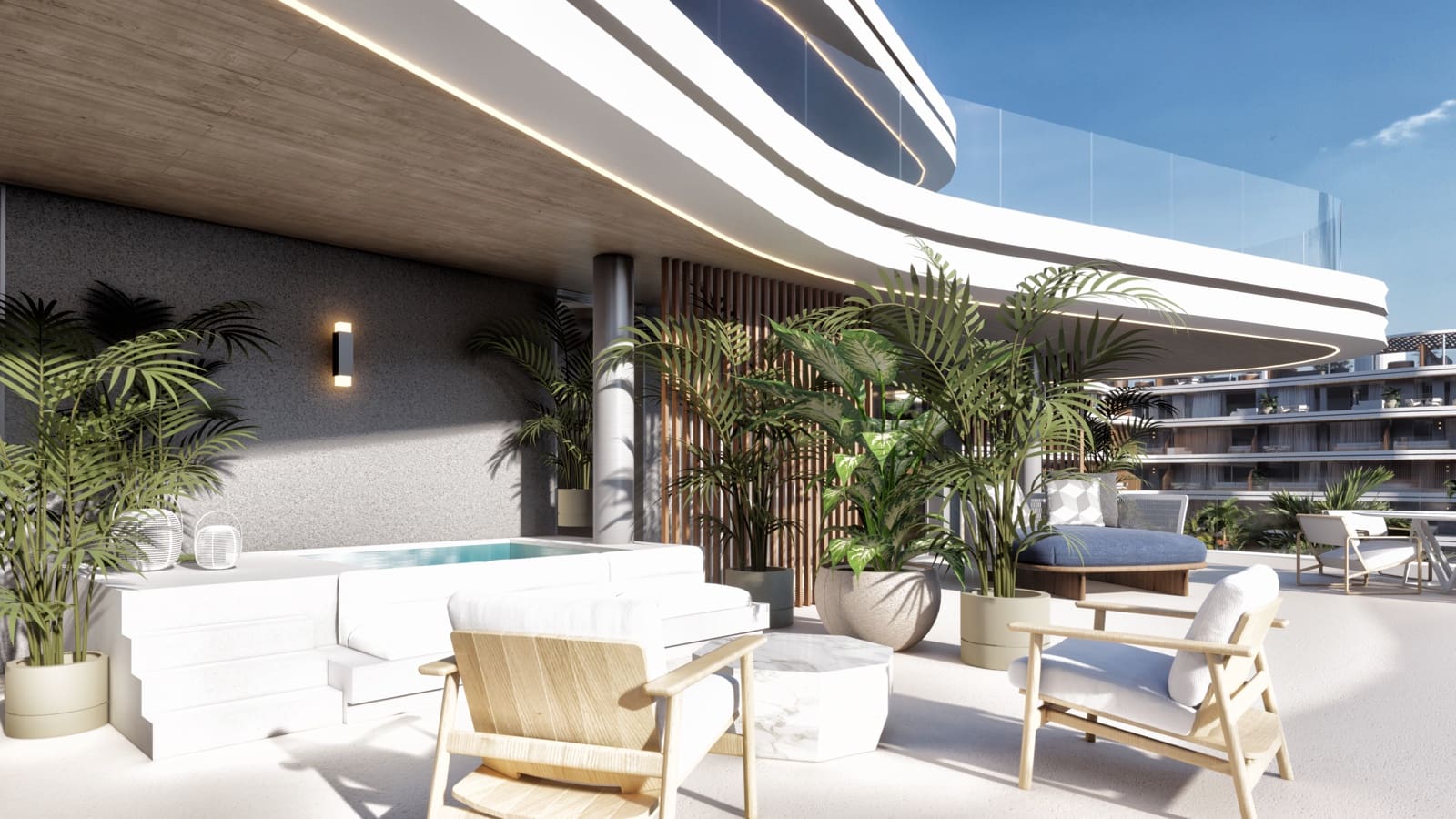 2 sypialnia Apartament na sprzedaż w Santa Eulalia / Santa Eularia z basenem garażem - 880 000 € (Ref: 7829108)