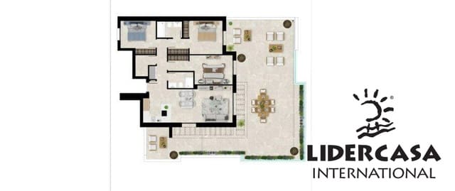 2 makuuhuone Huoneisto myytävänä paikassa Doña Julia Golf, Casares mukana uima-altaan 
autotalli - 278 000 € (Ref: 9450742)