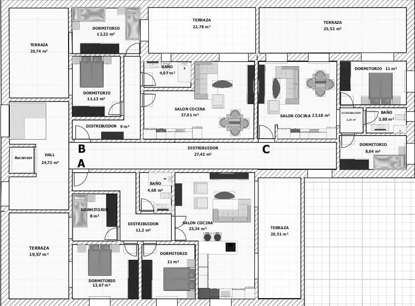 2 slaapkamer Flat te koop in El Esparragal met zwembad garage - € 100.687 (Ref: 9450750)