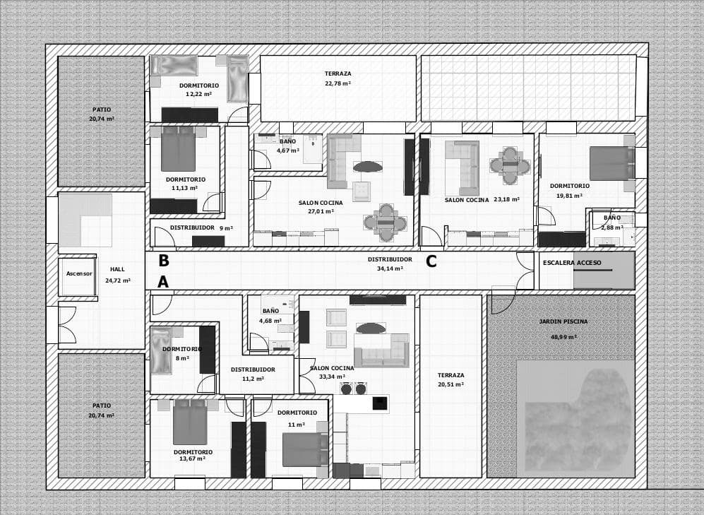 2 slaapkamer Flat te koop in El Esparragal met zwembad garage - € 100.687 (Ref: 9450750)