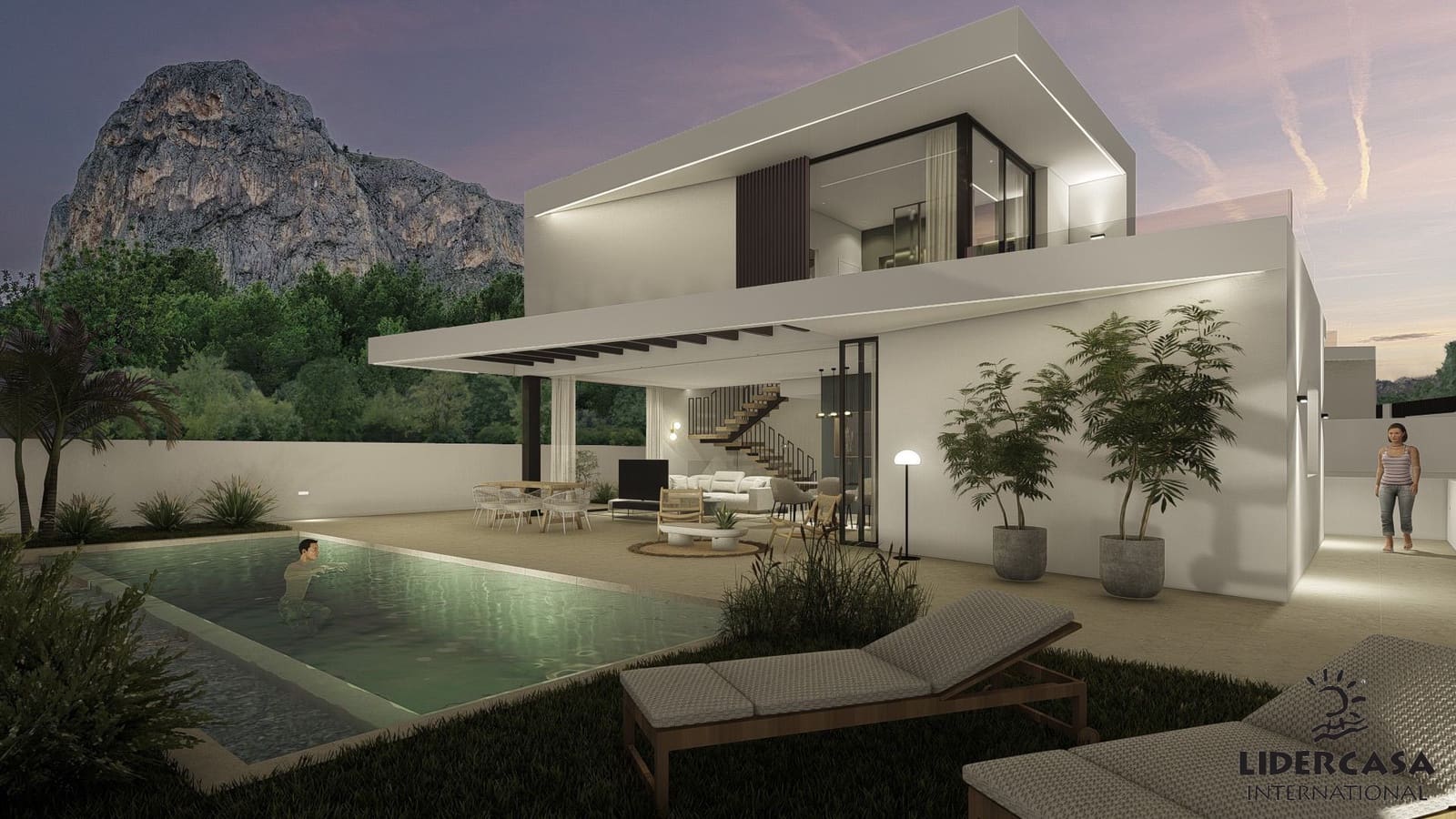 3 makuuhuone Huvila myytävänä paikassa Polop mukana uima-altaan 
autotalli - 675 000 € (Ref: 9450766)