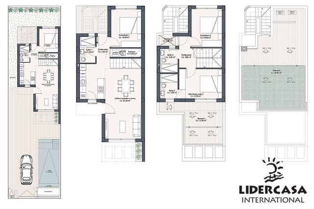3 soverom Rekkehus til salgs i Los Montesinos med svømmebasseng garasje - € 368 000 (Ref: 9450769)