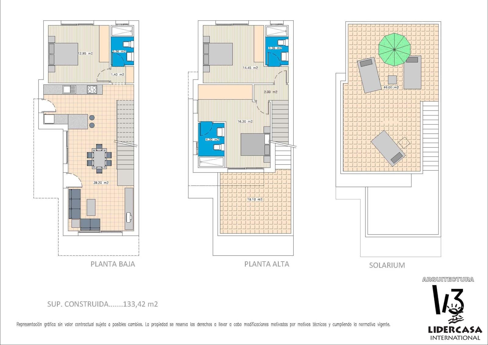 3 soverom Rekkehus til salgs i Benijofar med svømmebasseng garasje - € 350 000 (Ref: 9450771)