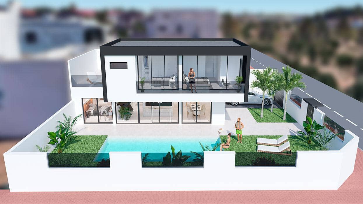 3 chambre Villa/Maison à vendre à San Pedro del Pinatar avec piscine garage - 578 000 € (Ref: 9450778)