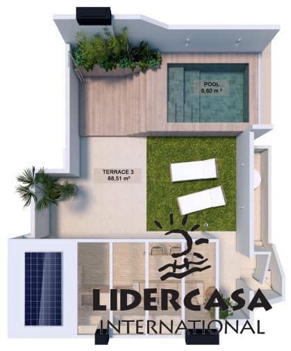 3 soveværelse Rækkehus til salg i Pilar de la Horadada med swimmingpool garage - € 388.000 (Ref: 9450780)