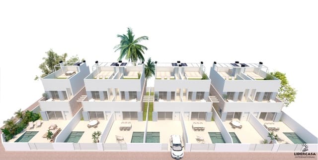 3 soveværelse Rækkehus til salg i El Mojon, Pilar de la Horadada med swimmingpool garage - € 388.000 (Ref: 9450780)