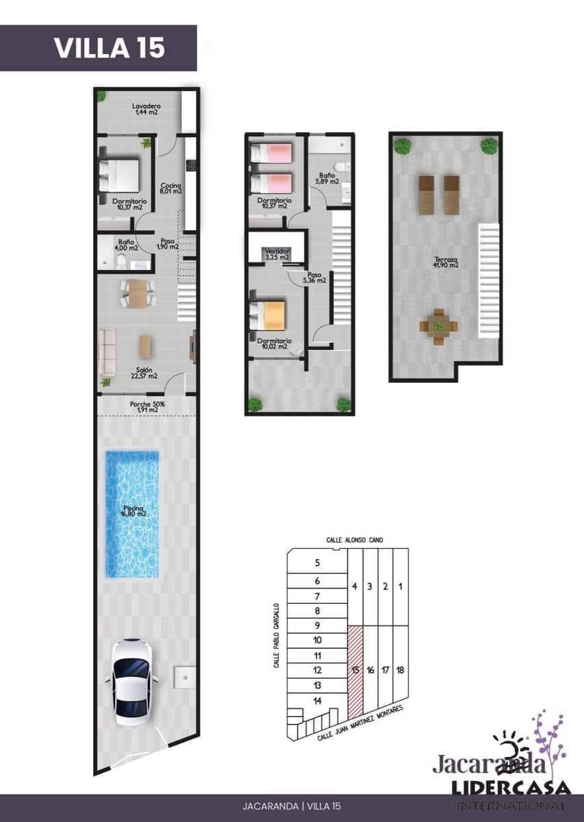 3 soveværelse Rækkehus til salg i San Pedro del Pinatar med swimmingpool garage - € 345.000 (Ref: 9473247)