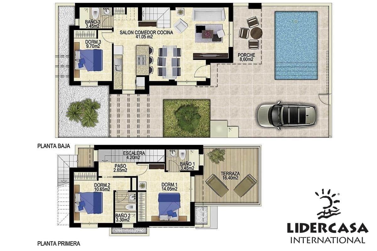 3 makuuhuone Paritalo myytävänä paikassa Orihuela mukana uima-altaan - 329 000 € (Ref: 9473256)