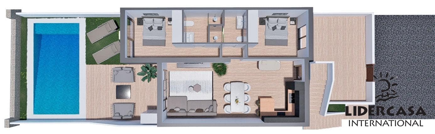 3 soverom Bungalow til salgs i Finestrat med svømmebasseng - € 359 900 (Ref: 9473271)