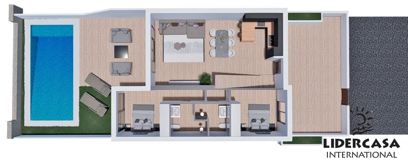 3 soverom Bungalow til salgs i Finestrat med svømmebasseng - € 359 900 (Ref: 9473271)