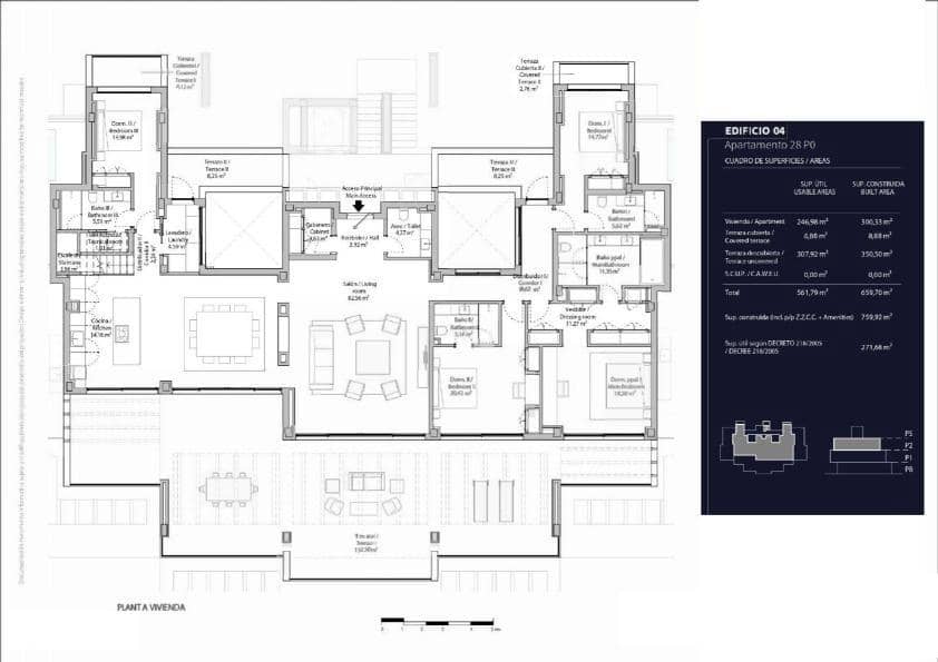 4 sypialnia Mieszkanie na sprzedaż w Marbella z basenem garażem - 5 125 000 € (Ref: 8859899)