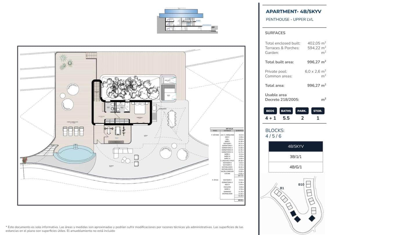 5 quarto Apartamento para venda em Benahavis com piscina garagem - 4 950 000 € (Ref: 8860140)