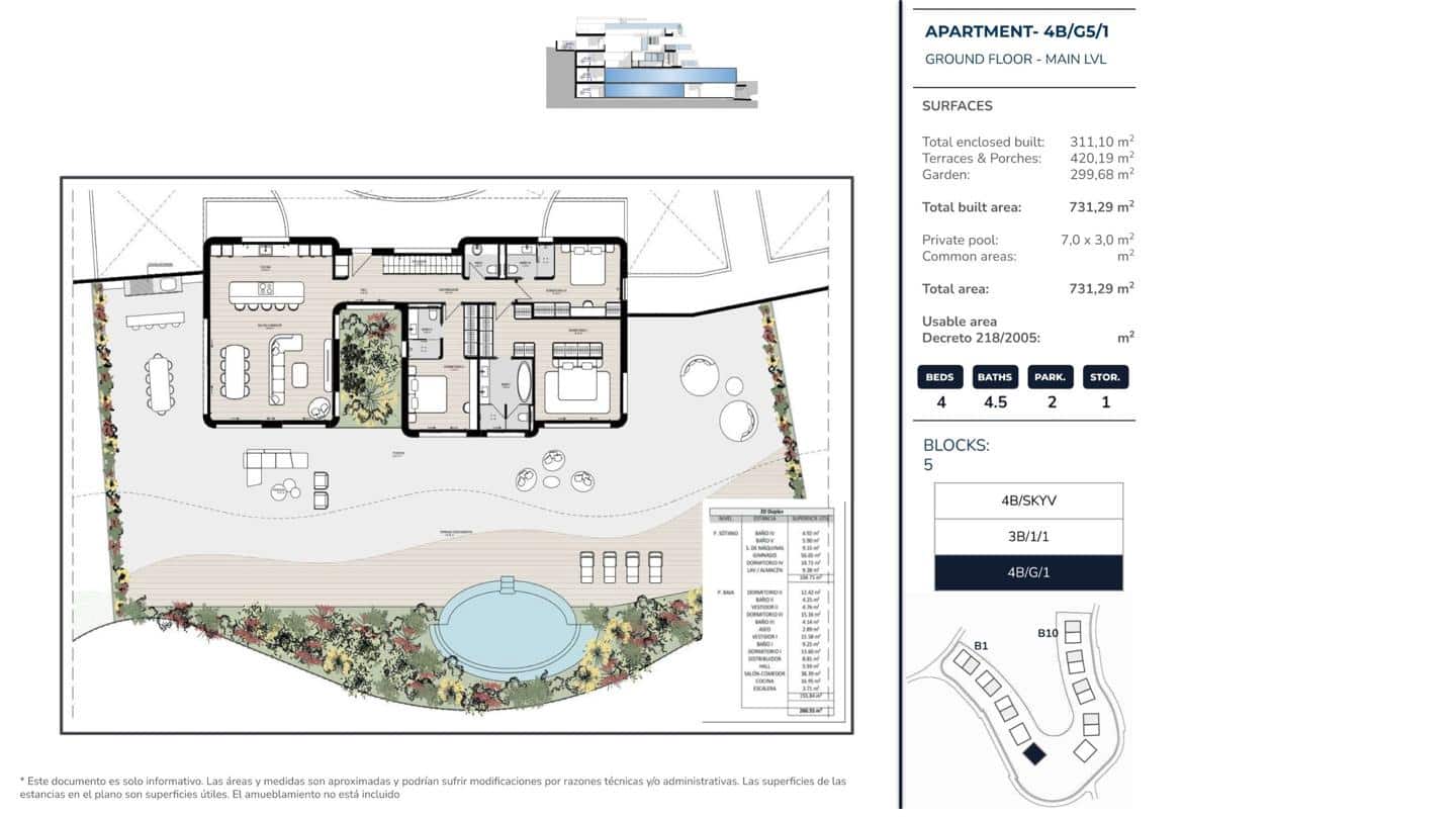 Piso de 4 habitaciones en Benahavís en venta con piscina garaje - 3.200.000 € (Ref: 8860142)