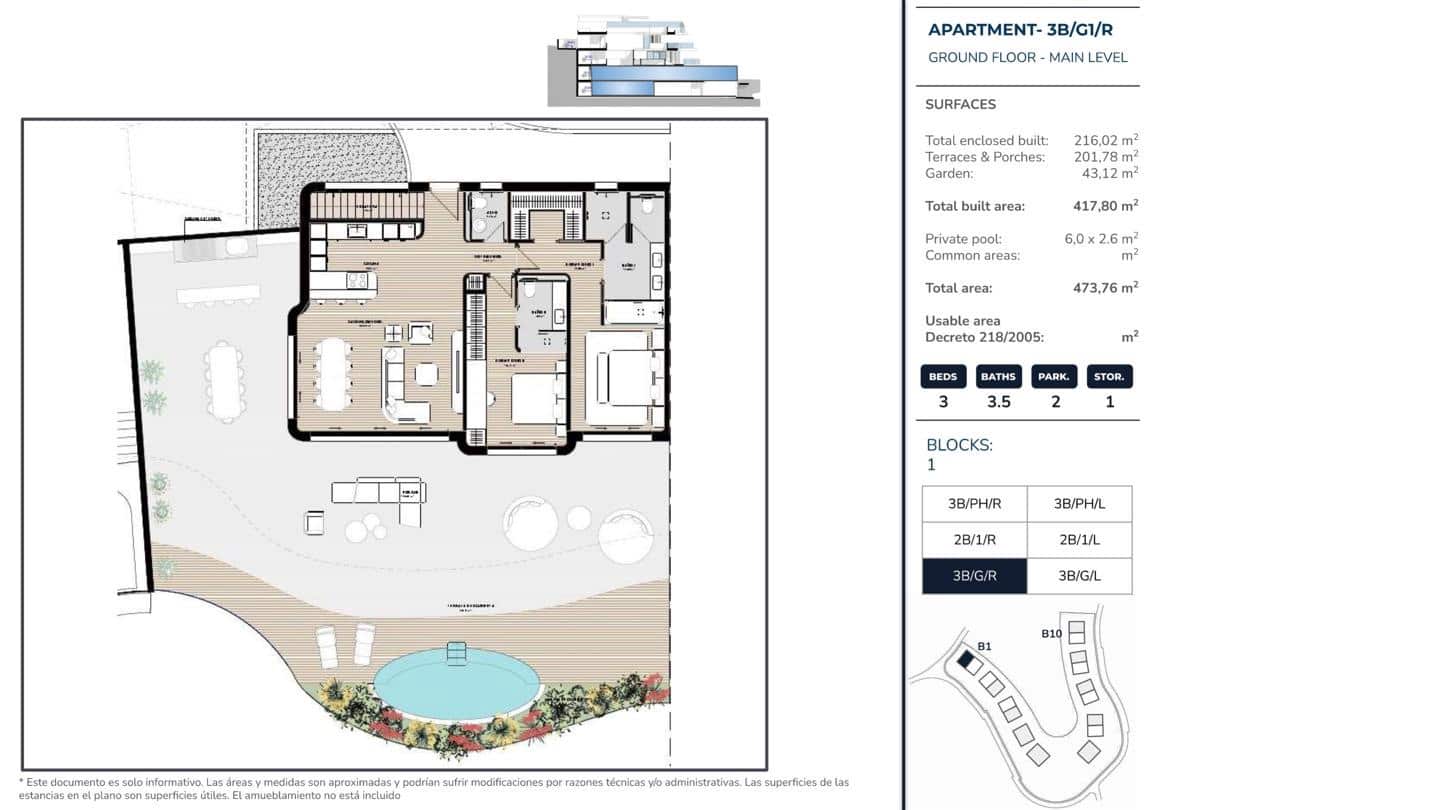 3 quarto Apartamento para venda em Benahavis com piscina garagem - 1 950 000 € (Ref: 8860143)