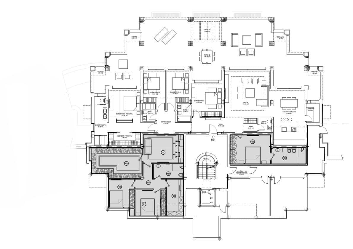 7 makuuhuone Asunto myytävänä paikassa Marbella mukana uima-altaan 
autotalli - 4 300 000 € (Ref: 8860189)