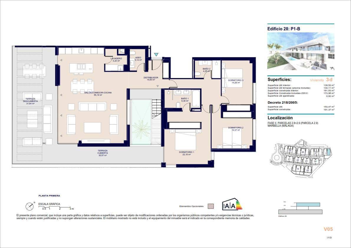 3 sypialnia Mieszkanie na sprzedaż w Marbella z basenem garażem - 1 800 000 € (Ref: 8860253)