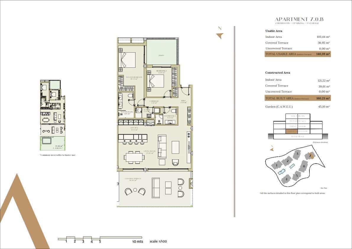 2 chambre Appartement à vendre à New Golden Mile avec piscine garage - 645 000 € (Ref: 8862048)