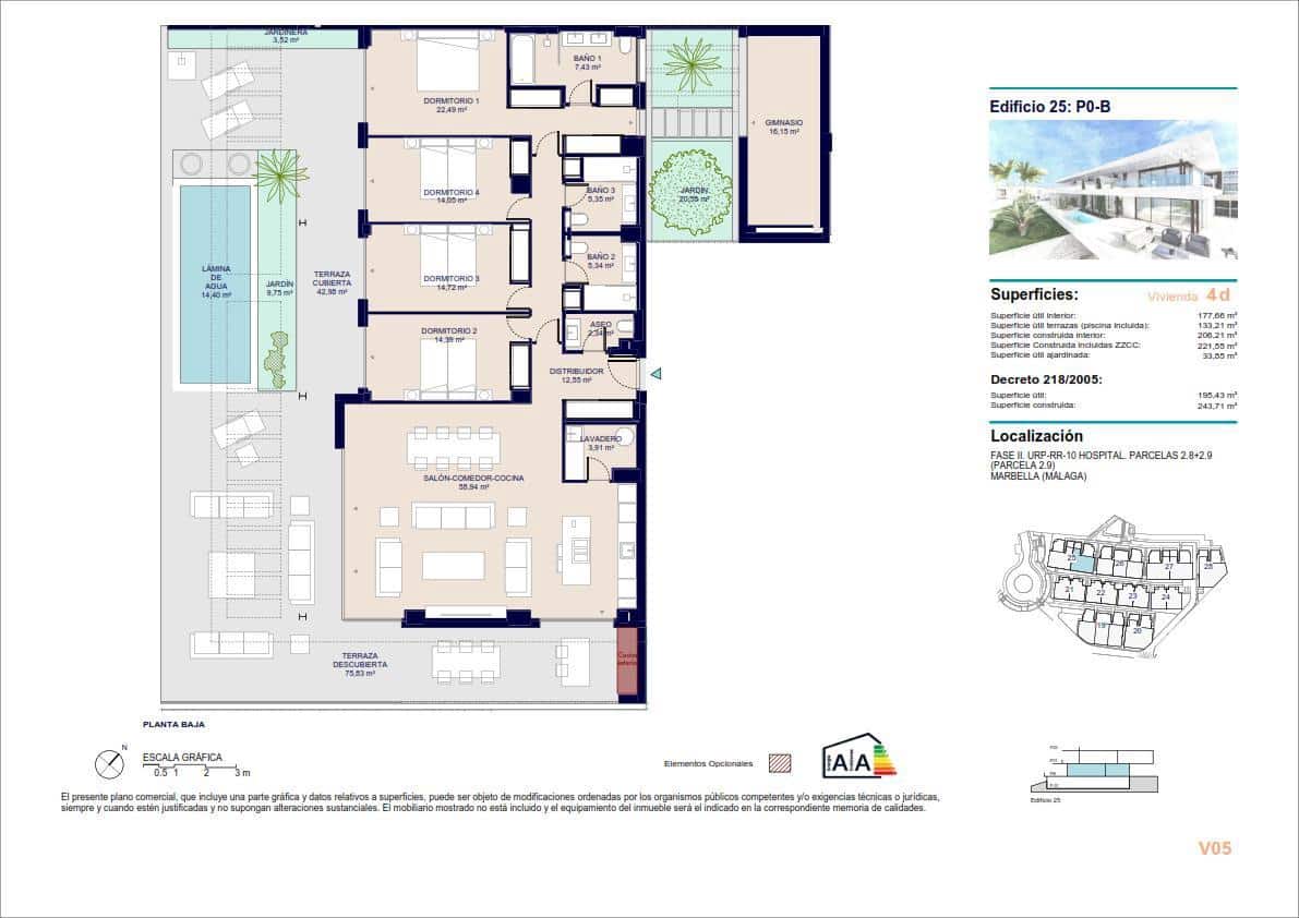 4 soveværelse Lejlighed til salg i Marbella med swimmingpool garage - € 1.675.000 (Ref: 8863219)
