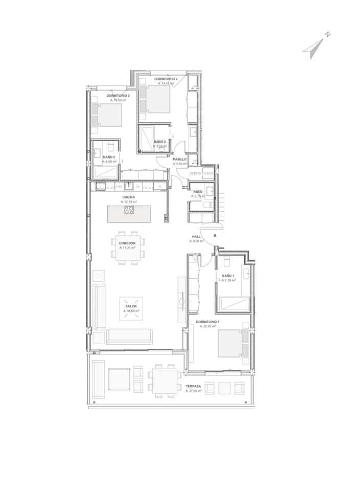 3 slaapkamer Flat te koop in New Golden Mile met zwembad garage - € 1.372.710 (Ref: 8863226)