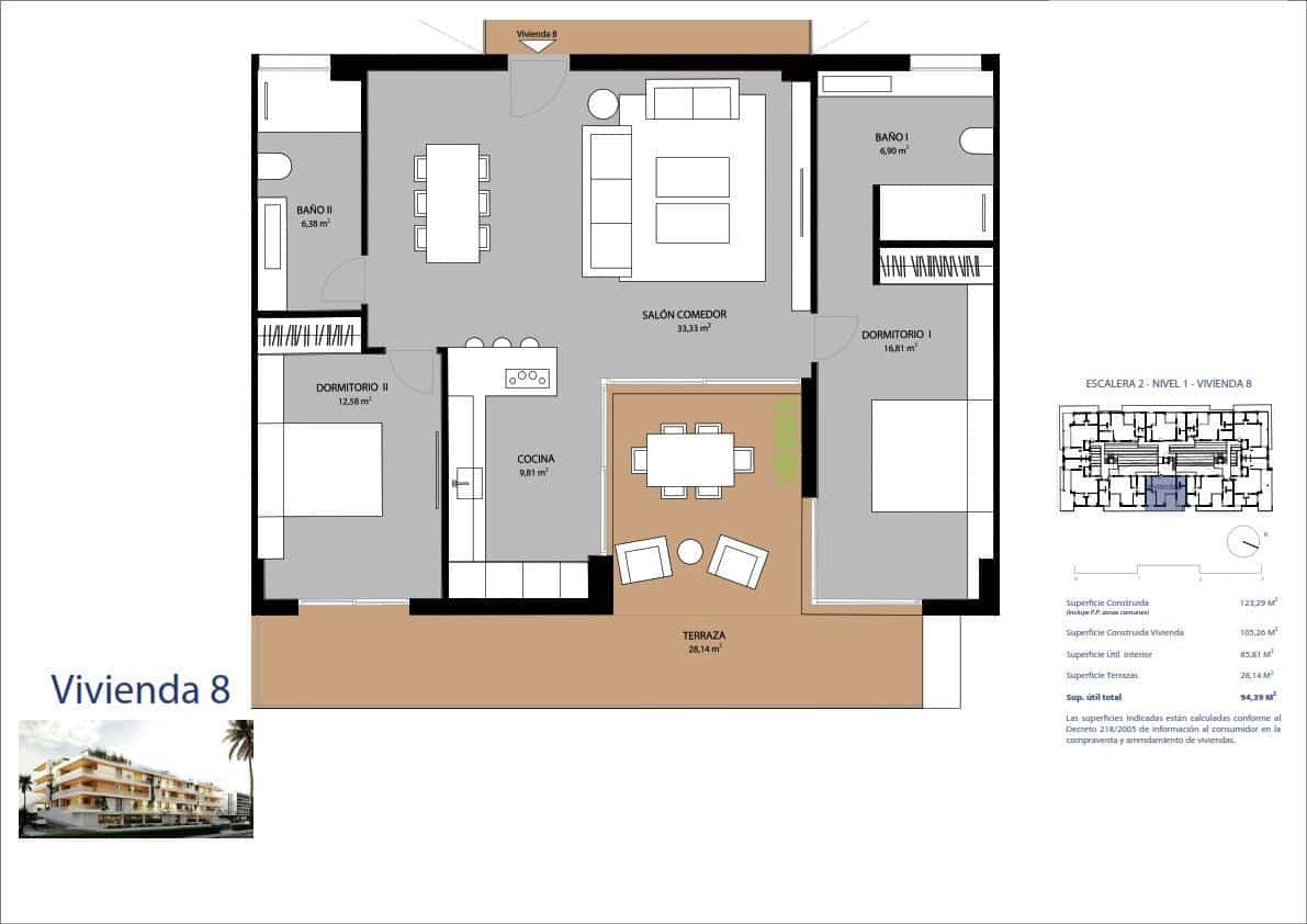 2 soveværelse Lejlighed til salg i Marbella med garage - € 539.700 (Ref: 8863493)