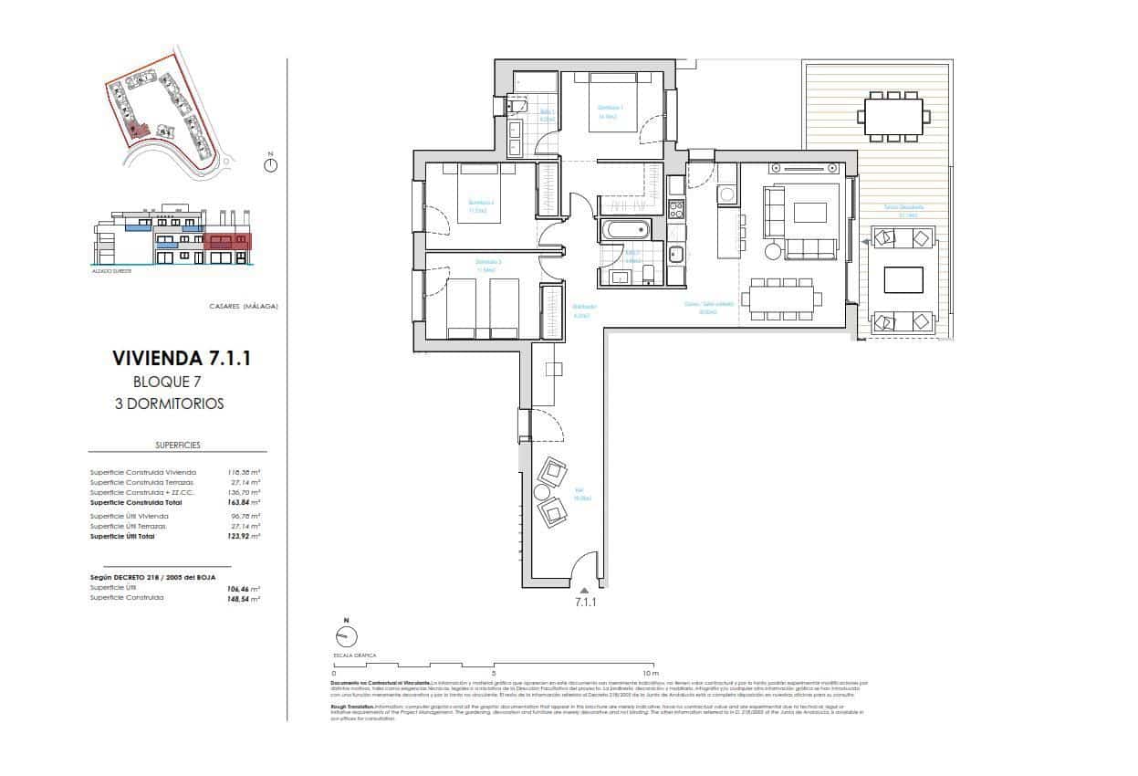 3 camera da letto Appartamento in vendita in Casares con piscina garage - 621.000 € (Rif: 8863510)