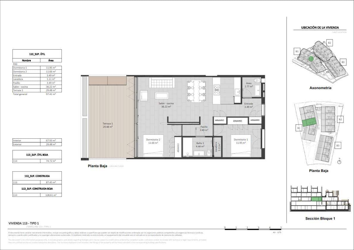 2 soverom Leilighet til salgs i New Golden Mile med svømmebasseng garasje - € 499 000 (Ref: 8863515)