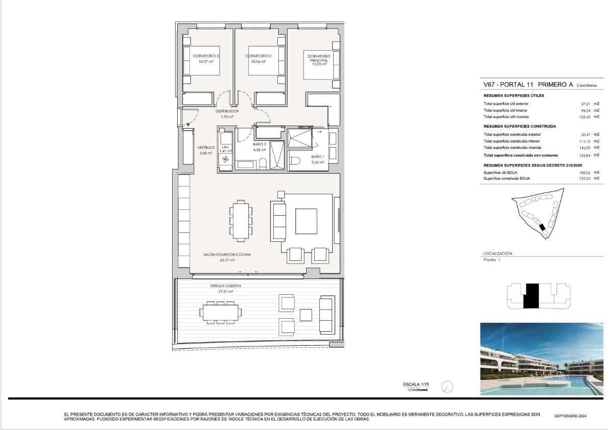 3 soverom Leilighet til salgs i New Golden Mile med svømmebasseng garasje - € 827 000 (Ref: 8863524)
