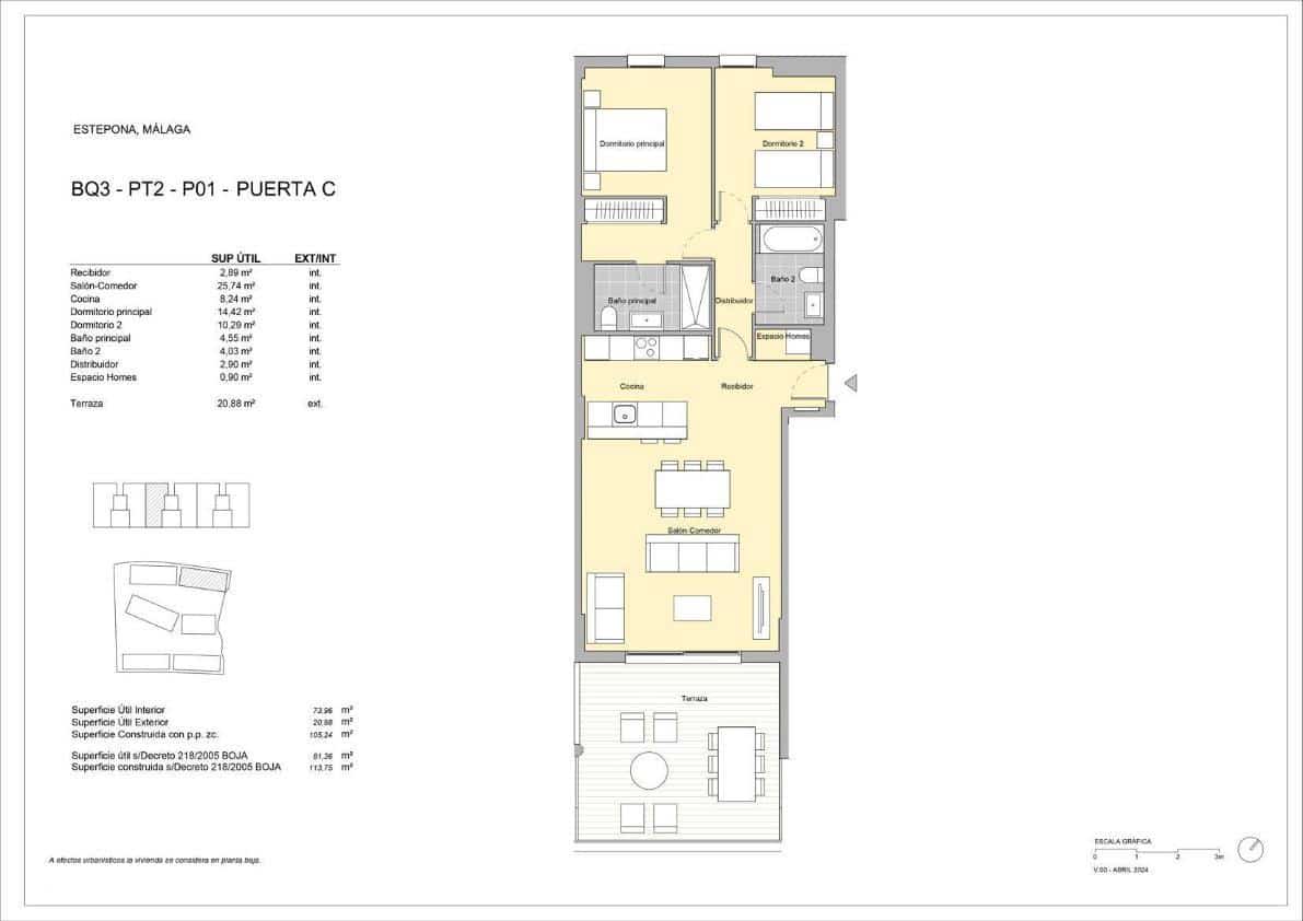 2 chambre Appartement à vendre à Estepona avec piscine garage - 302 000 € (Ref: 8863726)