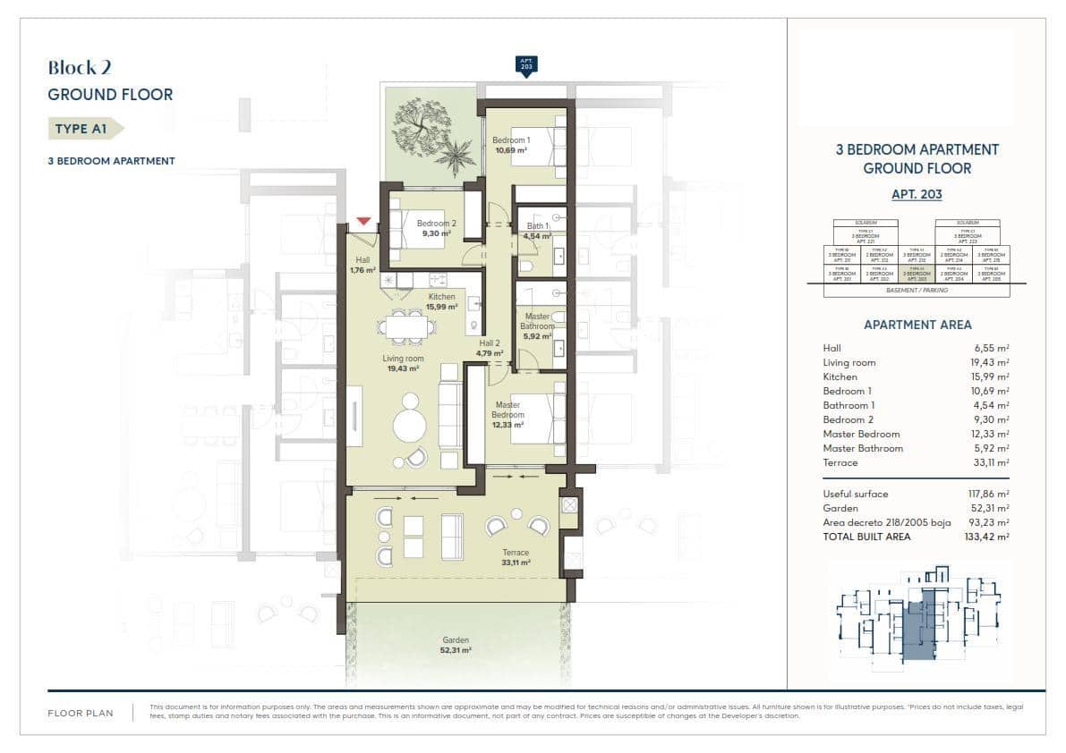 3 slaapkamer Flat te koop in Estepona met zwembad garage - € 535.000 (Ref: 8881031)