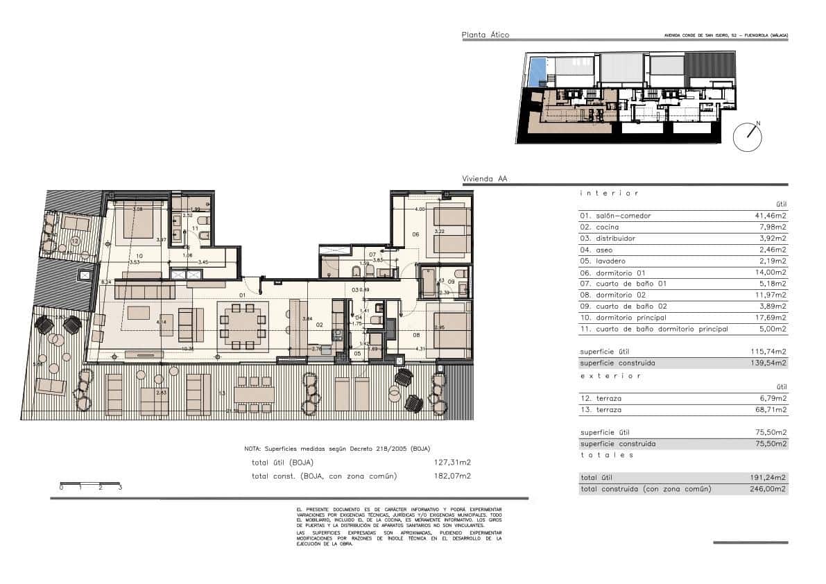 Piso de 3 habitaciones en Fuengirola en venta con piscina garaje - 1.700.000 € (Ref: 8906916)