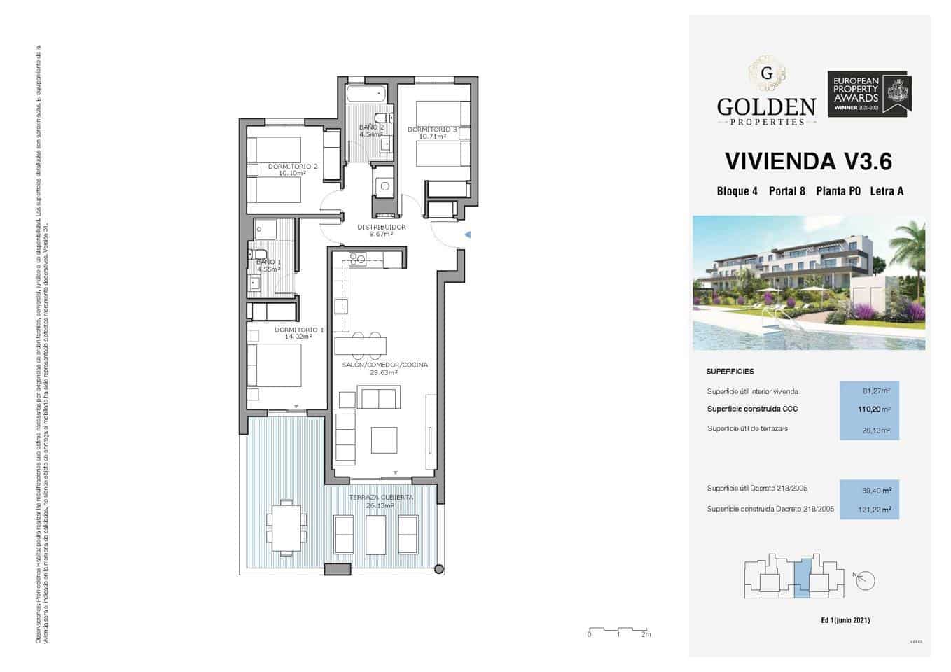 3 camera da letto Appartamento in vendita in Estepona con piscina garage - 385.000 € (Rif: 8912235)