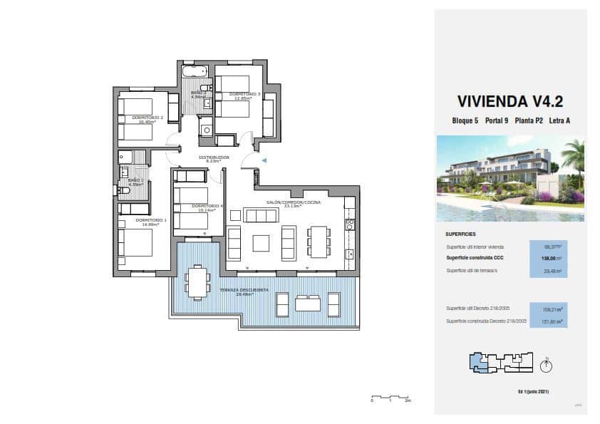 4 quarto Apartamento para venda em Estepona com piscina garagem - 534 000 € (Ref: 8912236)