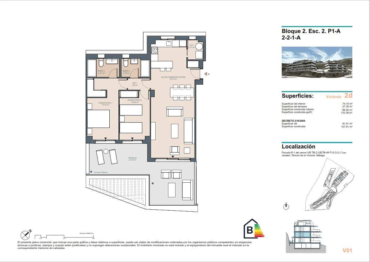 2 chambre Appartement à vendre à Rincon de la Victoria avec piscine garage - 510 000 € (Ref: 8924961)