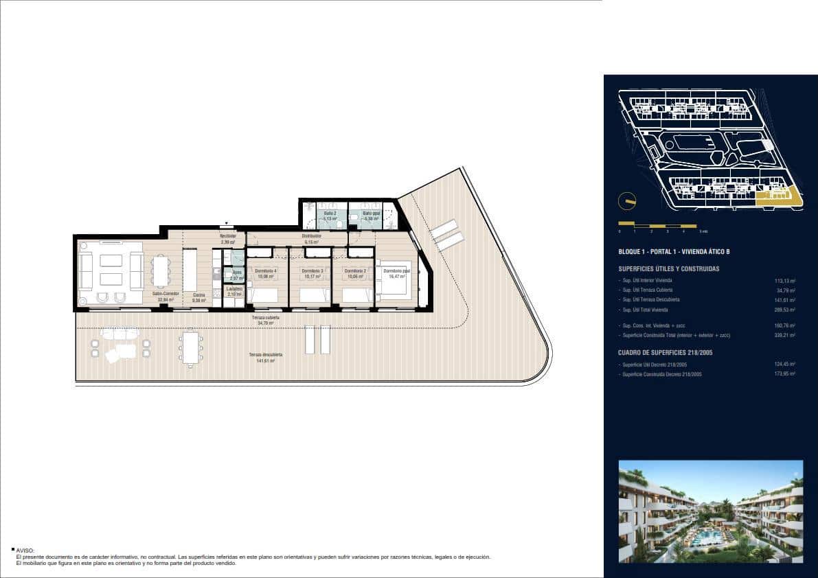 4 soverom Leilighet til salgs i Marbella med svømmebasseng garasje - € 1 465 000 (Ref: 8932909)