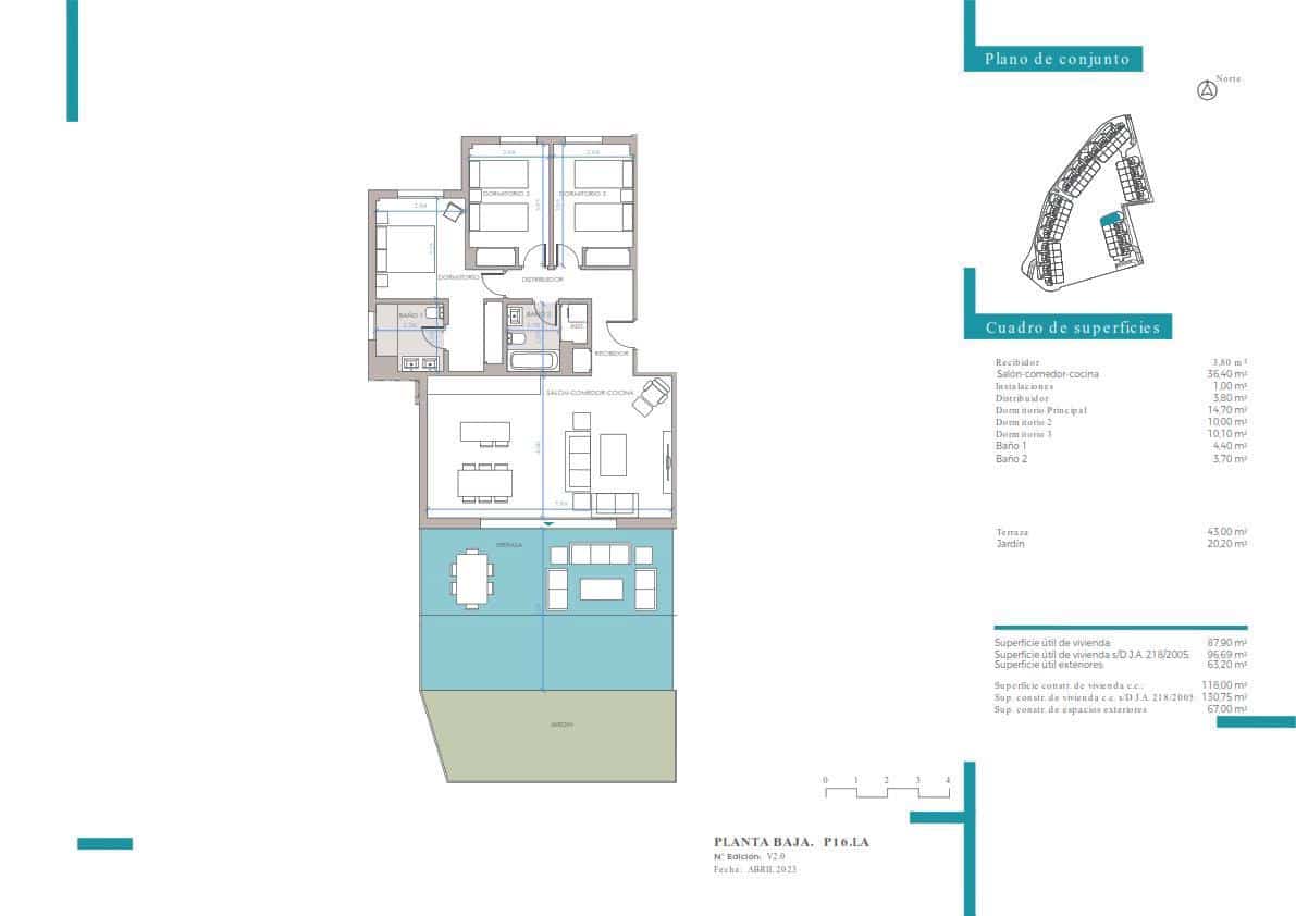 3 camera da letto Appartamento in vendita in Bel-Air con piscina garage - 541.700 € (Rif: 8983282)