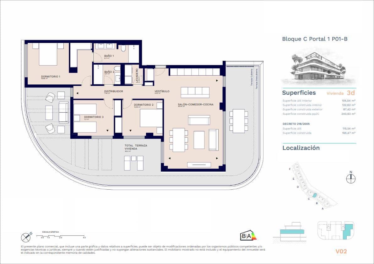 2 quarto Apartamento para venda em Casares com piscina garagem - 718 000 € (Ref: 8983568)