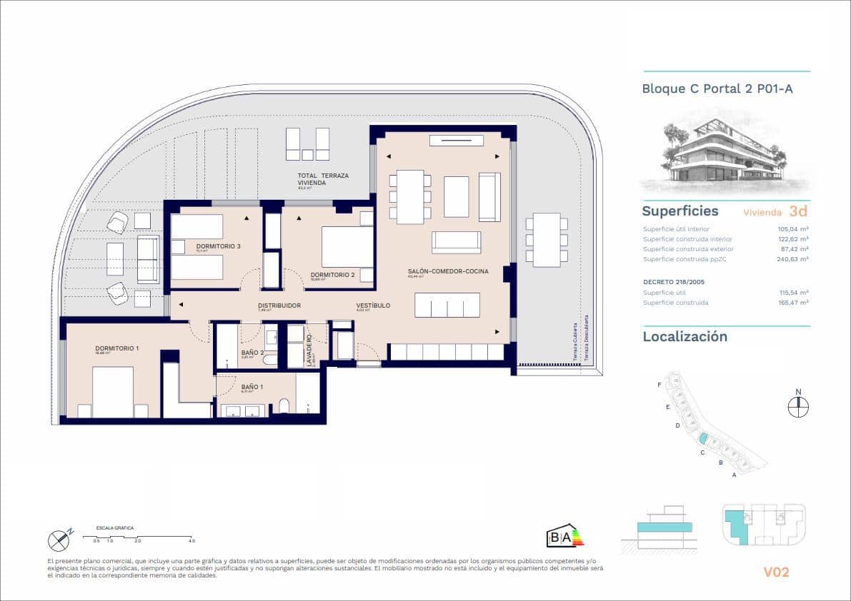3 quarto Apartamento para venda em Estepona com piscina garagem - 725 000 € (Ref: 8983569)