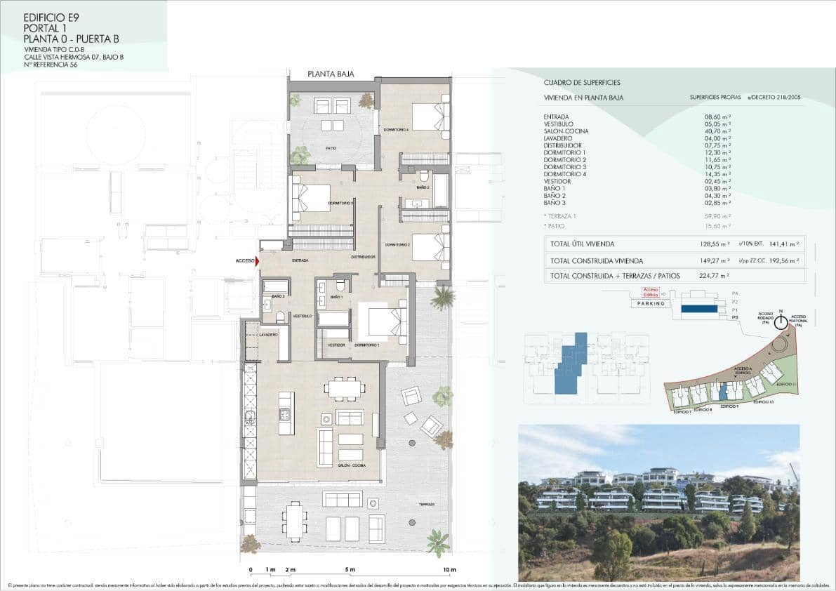 4 sypialnia Mieszkanie na sprzedaż w Estepona z basenem garażem - 907 535 € (Ref: 9031184)